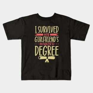 I survived my girlfriend's master degree Kids T-Shirt